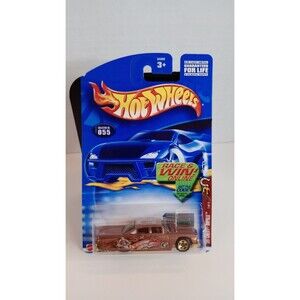 2002 Hot Wheels #55 Wild Frontier Series 1/4 '59 CHEVY IMPALA Brown w/Gold 5 Sp